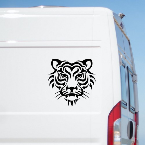 Tigerkopf aufkleber auto - tigerkopf,