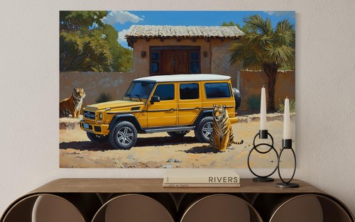 Leinwand bild tiger kunst - tiger,