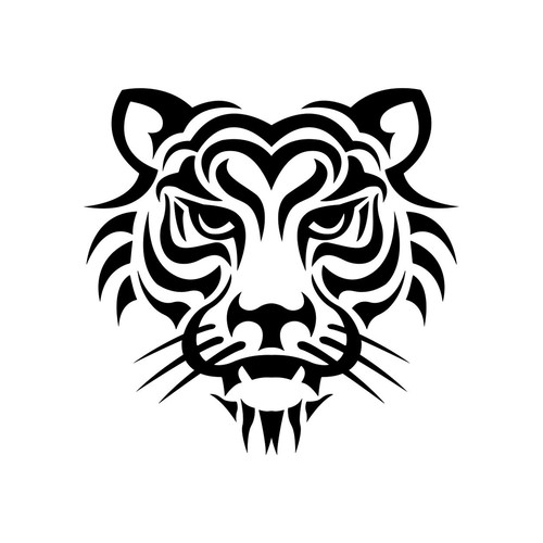 Tigerkopf aufkleber auto - aufkleber,